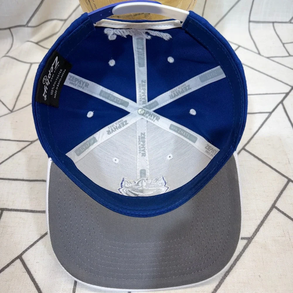 Zephyr Saint Louis Billikens Hat OSFA Blue White Snapback Mascot Logo Cap‎